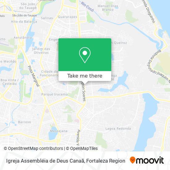 Mapa Igreja Assembléia de Deus Canaã