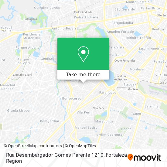 Rua Desembargador Gomes Parente 1210 map