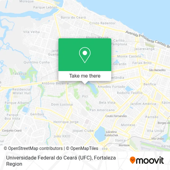Universidade Federal do Ceará (UFC) map