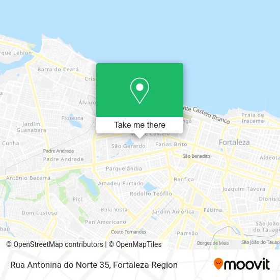 Rua Antonina do Norte 35 map