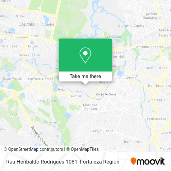 Rua Heribaldo Rodrigues 1081 map