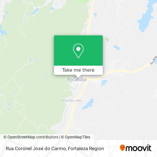 Rua Coronel José do Carmo map