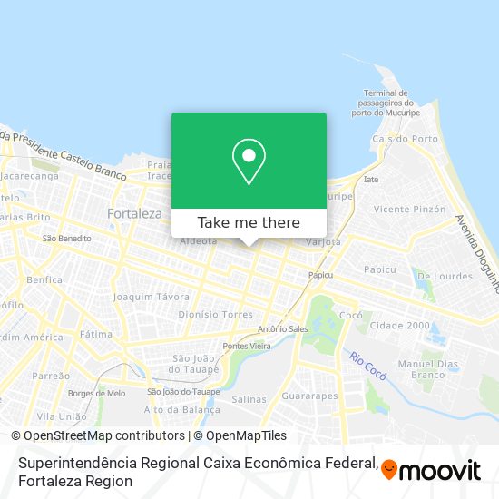 Superintendência Regional Caixa Econômica Federal map