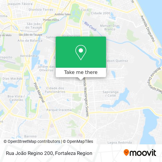 Rua João Regino 200 map