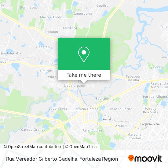 Rua Vereador Gilberto Gadelha map