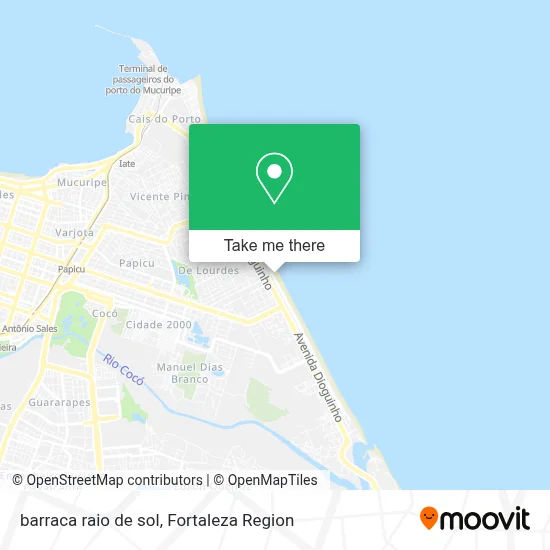 barraca raio de sol map