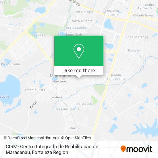 CIRM- Centro Integrado de Reabilitaçao de Maracanau map