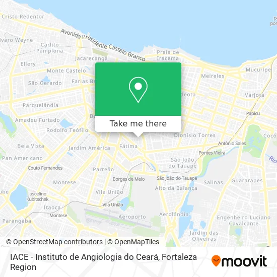 IACE - Instituto de Angiologia do Ceará map