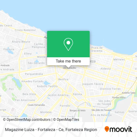 Mapa Magazine Luiza - Fortaleza - Ce