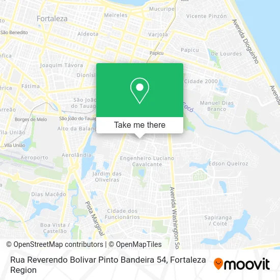 Rua Reverendo Bolivar Pinto Bandeira 54 map