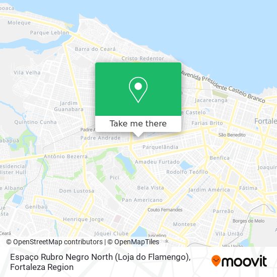 Espaço Rubro Negro North (Loja do Flamengo) map