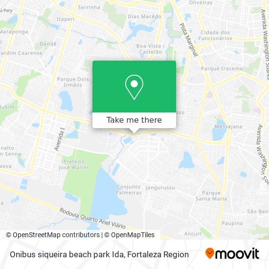 Onibus siqueira beach park Ida map