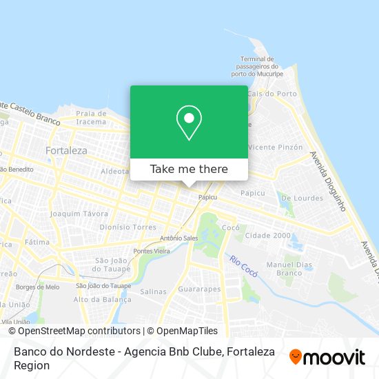 Mapa Banco do Nordeste - Agencia Bnb Clube