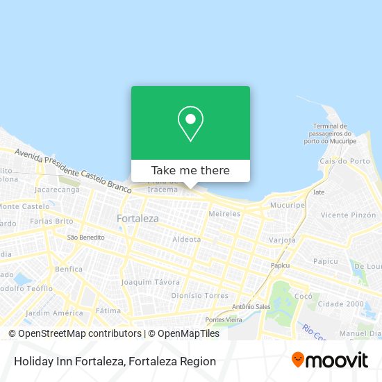 Mapa Holiday Inn Fortaleza