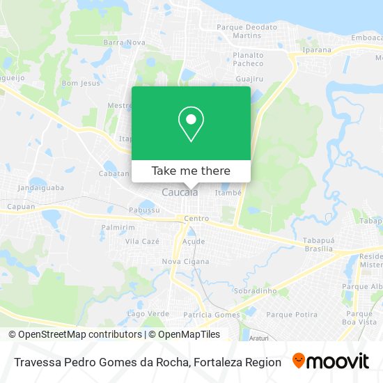 Mapa Travessa Pedro Gomes da Rocha