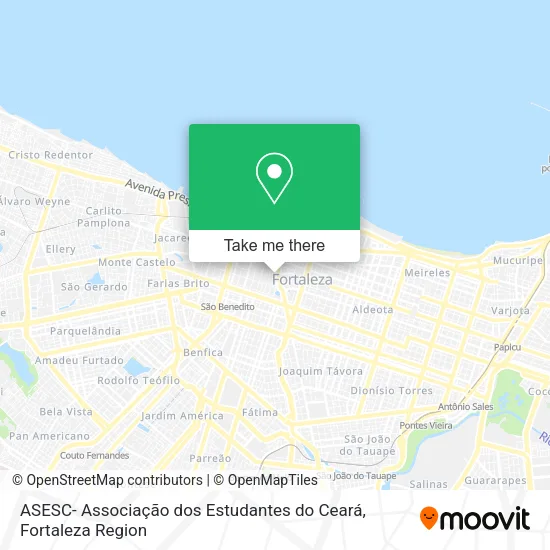 ASESC- Associação dos Estudantes do Ceará map