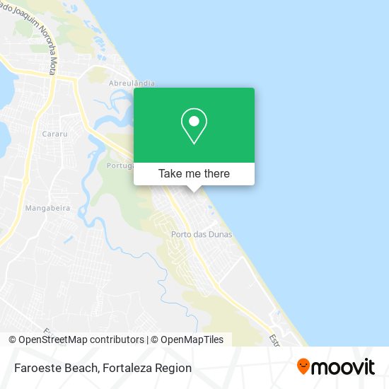 Faroeste Beach map