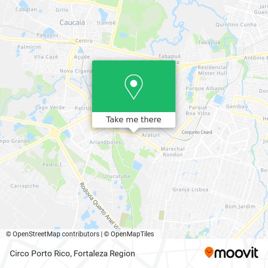 Circo Porto Rico map