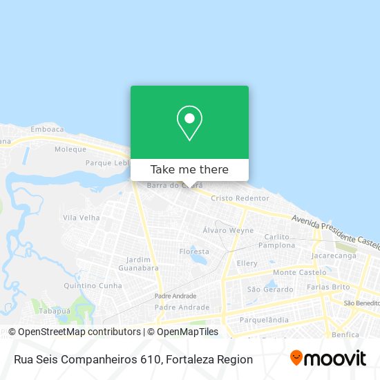 Rua Seis Companheiros 610 map