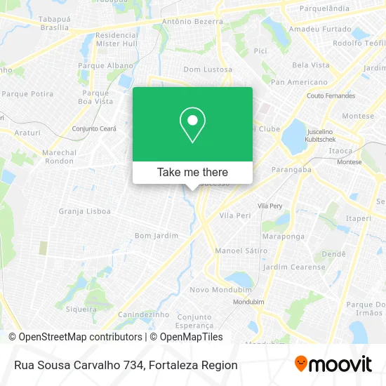 Rua Sousa Carvalho 734 map