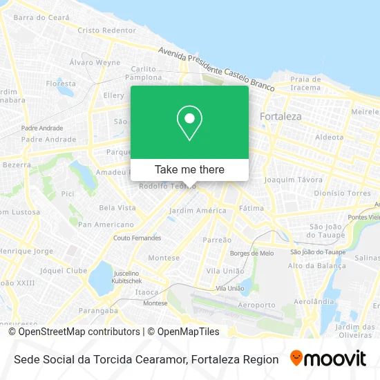 Sede Social da Torcida Cearamor map