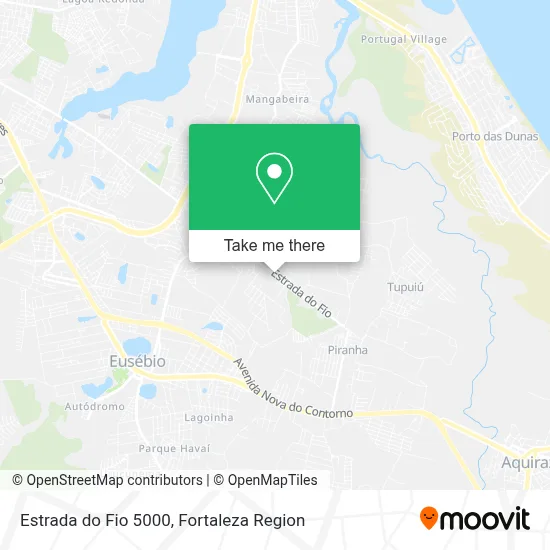 Estrada do Fio 5000 map
