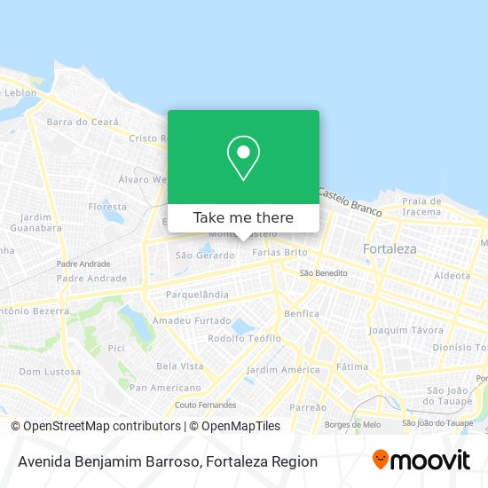Mapa Avenida Benjamim Barroso
