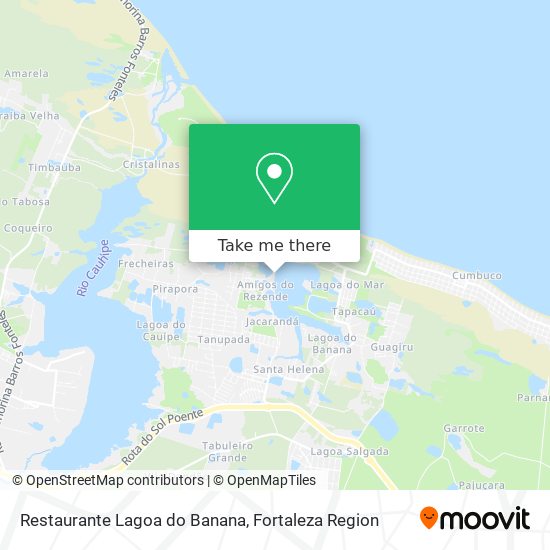 Restaurante Lagoa do Banana map