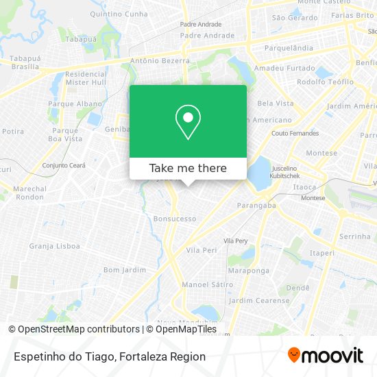 Mapa Espetinho do Tiago