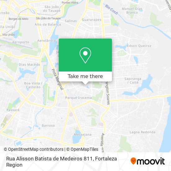 Rua Alisson Batista de Medeiros 811 map