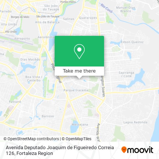 Mapa Avenida Deputado Joaquim de Figueiredo Correia 126