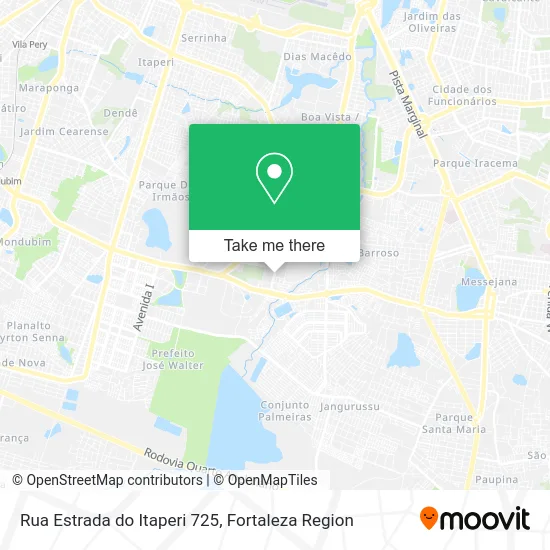 Rua Estrada do Itaperi 725 map
