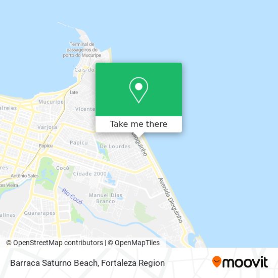 Barraca Saturno Beach map
