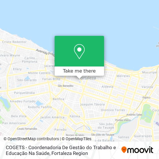 COGETS - Coordenadoria De Gestão do Trabalho e Educação Na Saúde map