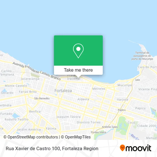 Rua Xavier de Castro 100 map