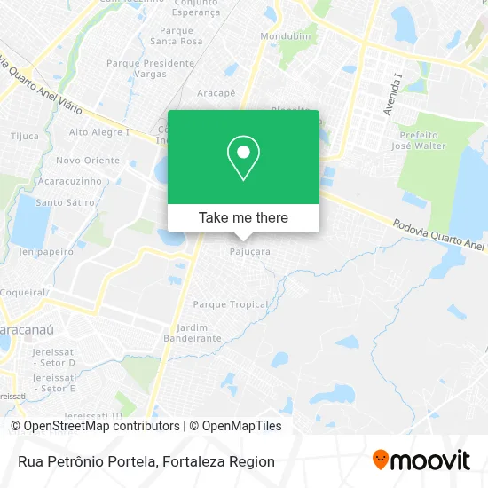 Rua Petrônio Portela map