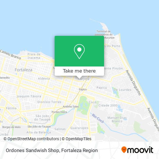 Ordones Sandwish Shop map