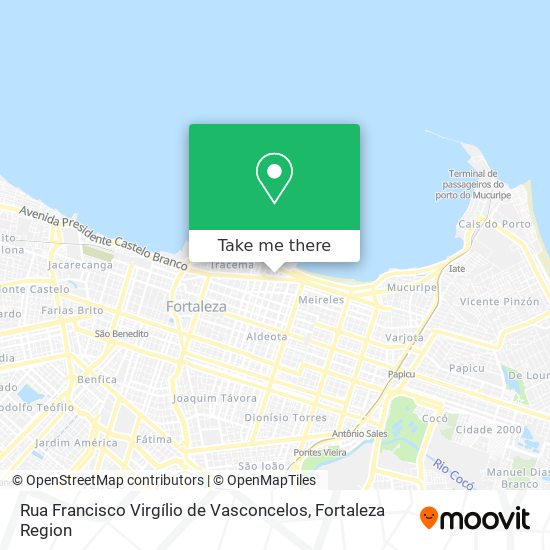 Mapa Rua Francisco Virgílio de Vasconcelos