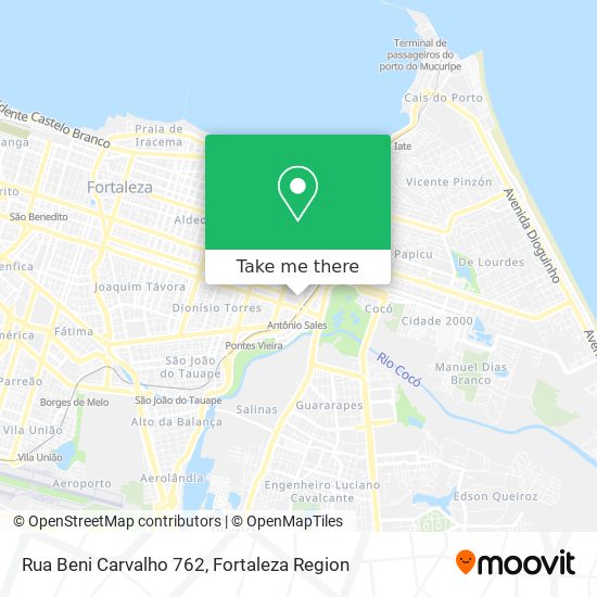 Mapa Rua Beni Carvalho 762