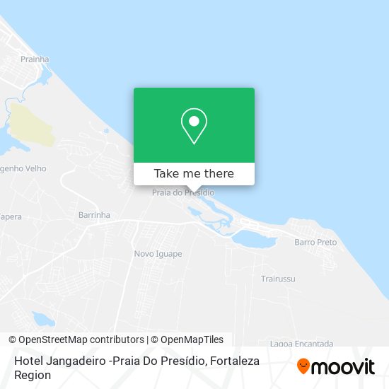 Mapa Hotel Jangadeiro -Praia Do Presídio