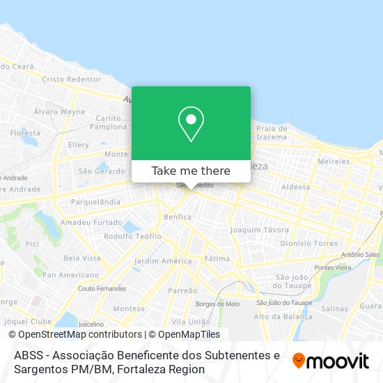 ABSS - Associação Beneficente dos Subtenentes e Sargentos PM / BM map