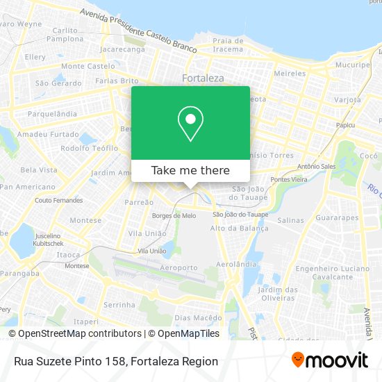 Mapa Rua Suzete Pinto 158