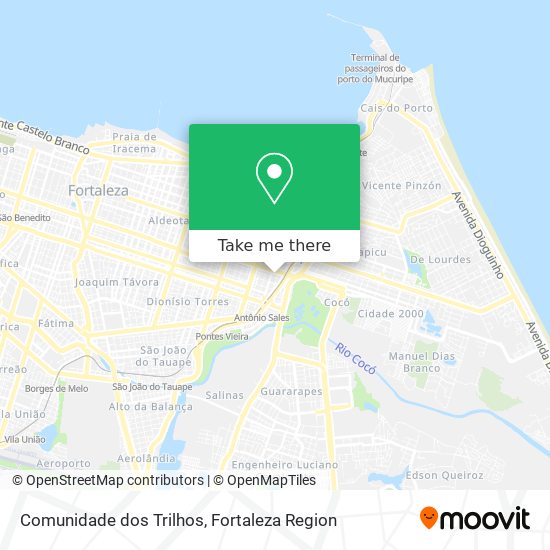 Comunidade dos Trilhos map