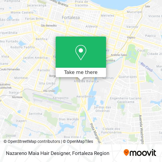Nazareno Maia Hair Designer map