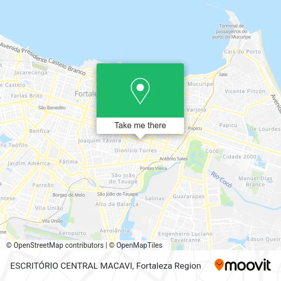 ESCRITÓRIO CENTRAL MACAVI map