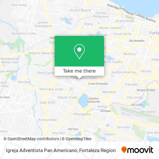 Mapa Igreja Adventista Pan Americano