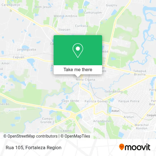 Rua 105 map