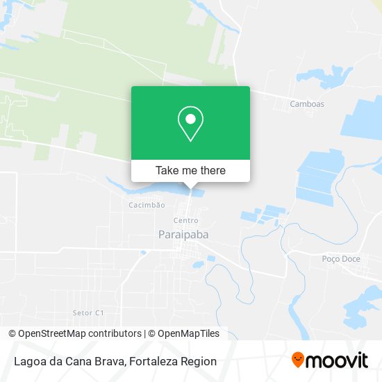 Lagoa da Cana Brava map