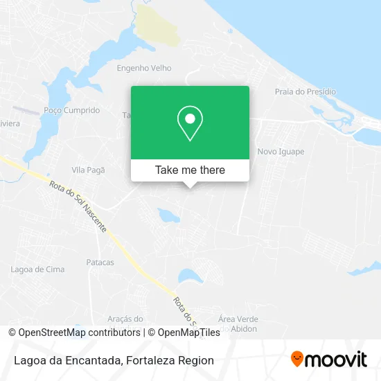 Lagoa da Encantada map