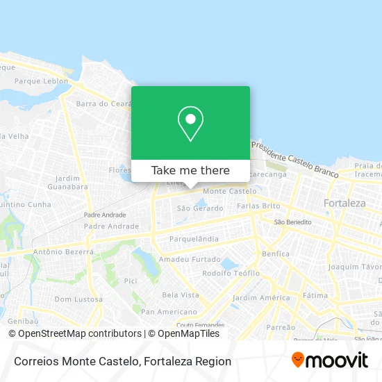 Correios Monte Castelo map